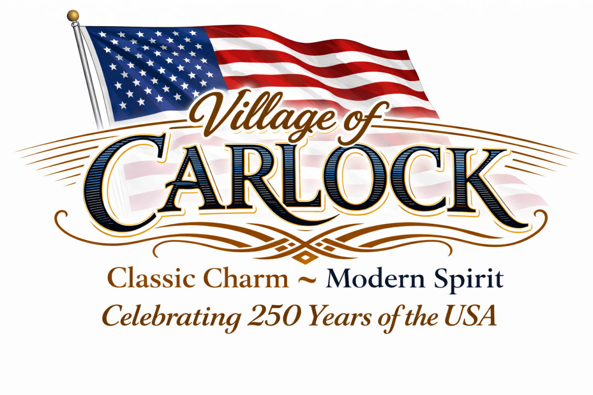 Carlock's America 250 Celebration Logo